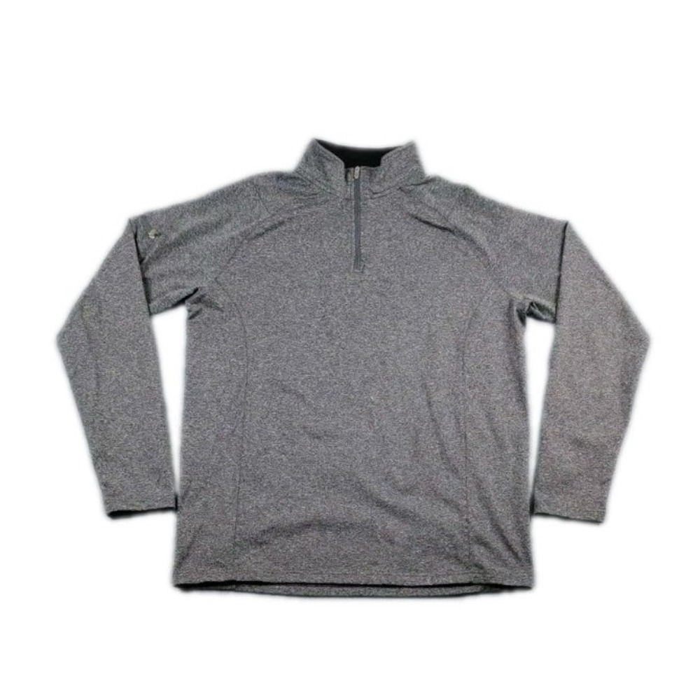 UNRL Performance 1/4 Zip Golf Casual Mock Neck Pullover Mens Medium Gray